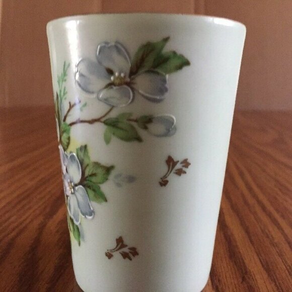 Vintage Andrea Collection by Sadek Cup Saucer Hand painted Dogwood Floral Japan - Picture 7 of 12